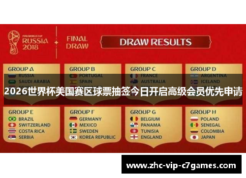 2026世界杯美国赛区球票抽签今日开启高级会员优先申请